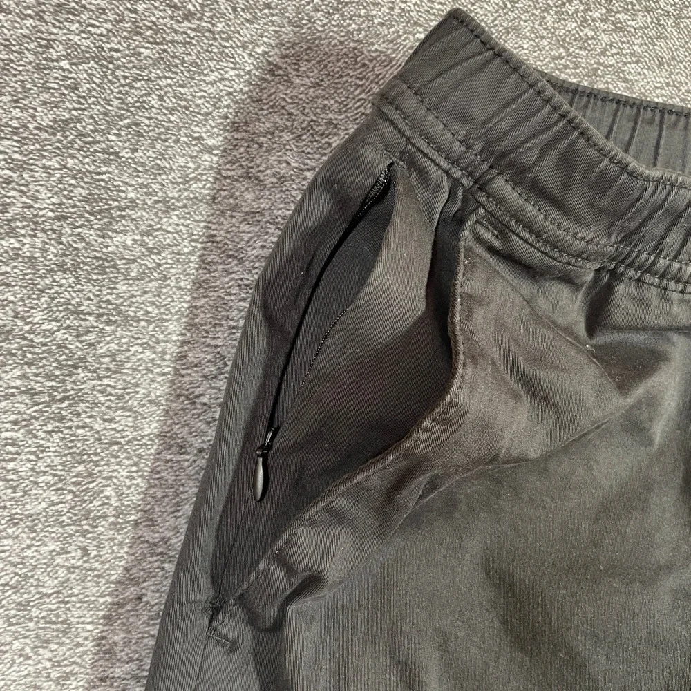 Hollister Advanced Stretch Joggers Mens Large Black Drawstring Tapered Pants